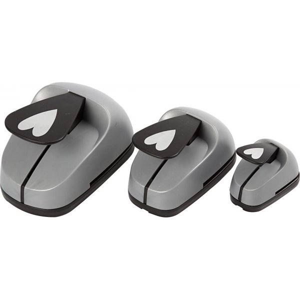 Laag-op-laag ponsen - Harten - 3 st