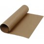 Lederpapier - donkerbruin - effen - 1 m