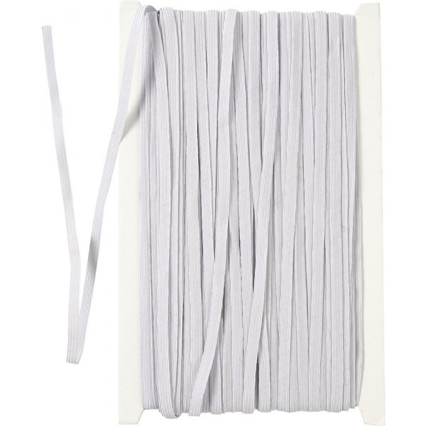 Elastiek - wit - 50 m Elastiek - wit - 50 m