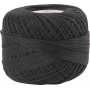 Gemerceriseerd katoengaren - zwart - 20 gr