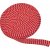 Buisvormig breisel 4 cm rood/grijs