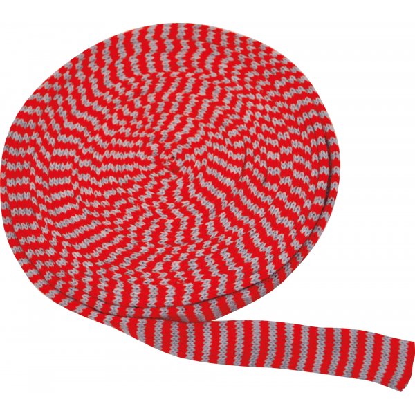 Buisvormig breisel 4 cm rood/grijs