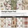 Designpapier - bruin/groen - 50 vellen