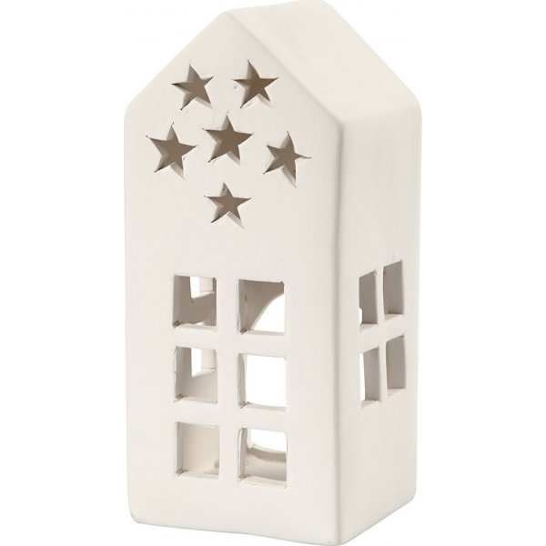 Warmtekaarshouder - wit - 7 x 7 cm 8 st