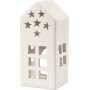 Warmtekaarshouder - wit - 7 x 7 cm 8 st