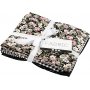 Patchworkstof - zwart - 4 st