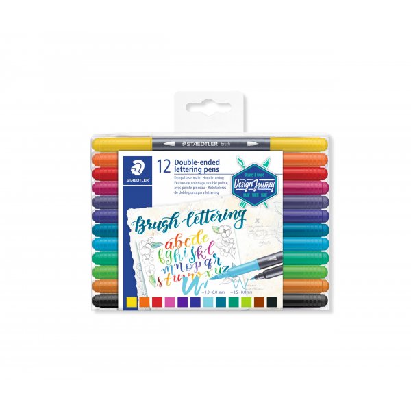 Dubbelzijdige markers Design Journey - 12 pennen