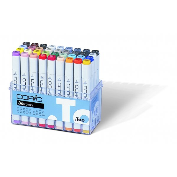 Copic Marker set - 36 pennen - Basiskleuren