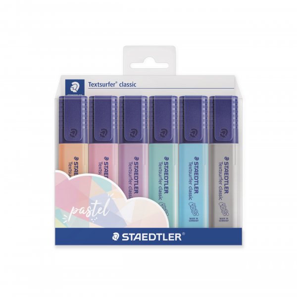 Markeerpen Textsurfer Classic Pastel - 6 stiften