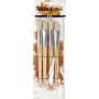 Kinderborstels - hout - 4 st