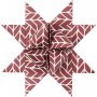 Sterstroken - rood - wit - 6,5+11,5 cm - 60 stroken