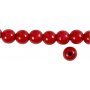 Houten kralen - 12 mm - rood