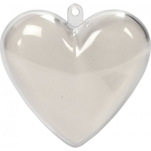 Decoratief hart - transparant - 10 st
