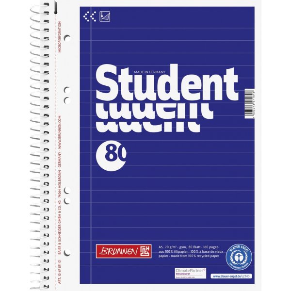 Kladblok - A5 gerecycled papier II