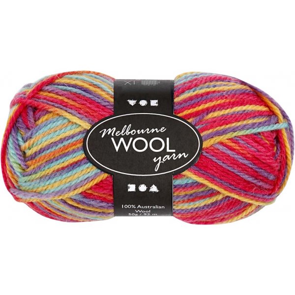 Melbourne Wolgaren - veelkleurig - 50 gr