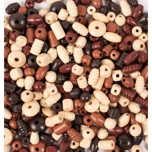 Houten kralen 250 g naturel Houten kralen 250 g naturel
