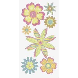 Stickermix - Bloemen - pastelkleuren Stickermix - Bloemen - pastelkleuren