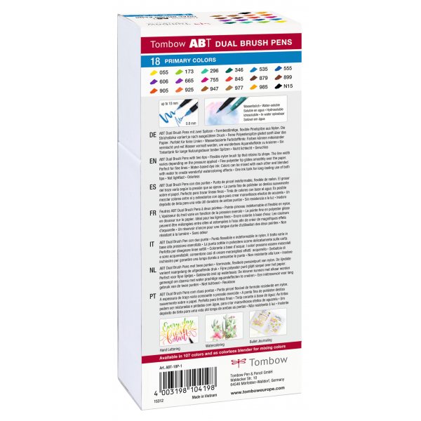 Tombow ABT Dual Brush Pen Basic 1 18-pack Tombow ABT Dual Brush Pen Basic 1 18-pack