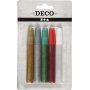 Glitterlijm - gemengde kleuren - 5 x 10 ml