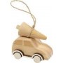 Auto met kerstboom