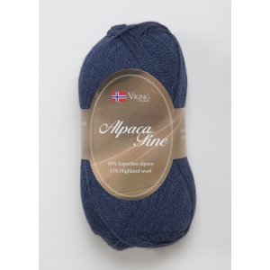 Vikinggaren Alpaca Fijn 50g - Marine (627) Vikinggaren Alpaca Fijn 50g - Marine (627)
