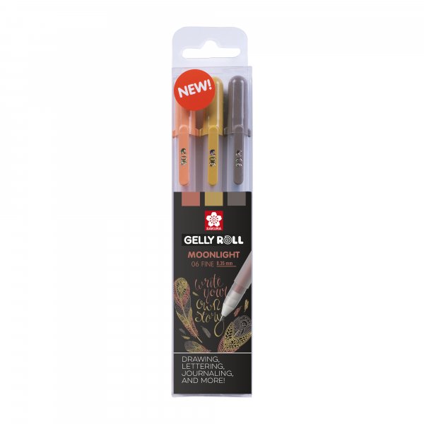 Gelpennen Sakura Gelly Roll Set 3 pennen - Natuur