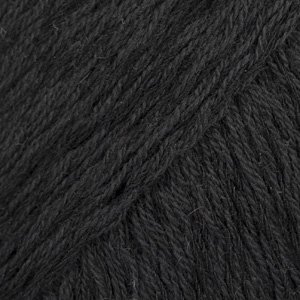 DROPS Belle Uni Colour garen - 50g - Zwart (08)
