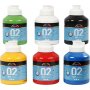 Schoolverf - Acryl - primaire kleuren - mat - 6 x 500 ml