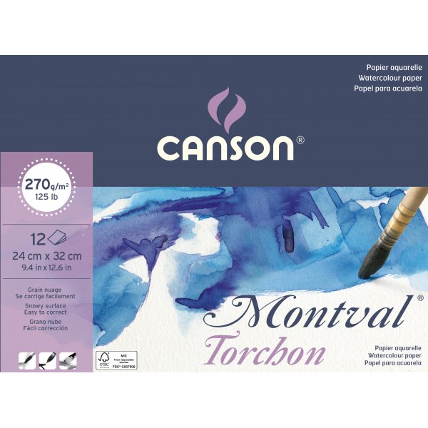 Canson Montval Torchn 270g - 24x32 cm