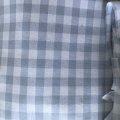 Klant imago Katoenen stof Gingham Medium vierkanten - Lichtblauw-Wit - 140 cm