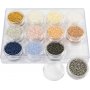 Rocaillekralen - doffe kleuren - 12 x 15 gr