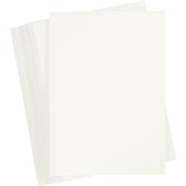 Gekleurd karton - gebroken wit - A6 - 180 gr - 100 vellen Gekleurd karton - gebroken wit - A6 - 180 gr - 100 vellen