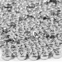 Letterkralen - zilver - 7 mm - ca. 200 st