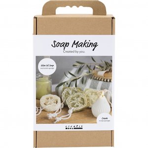 DIY Zeepmaakset Loofah Zeep Olijfgroen 4 stuks DIY Zeepmaakset Loofah Zeep Olijfgroen 4 stuks