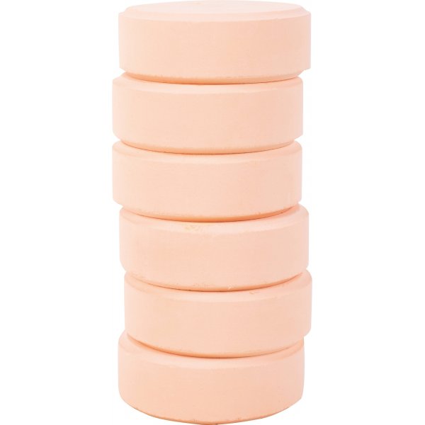 Kleur pucks 55-57 mm - beige - 6 st
