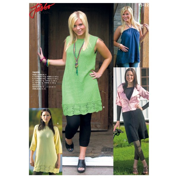 Breipatroon - Jurk met en zonder mouwen, rok/top