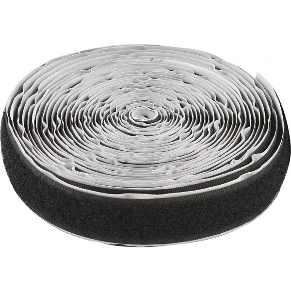 Klittenband - zwart - zelfklevend - 5 m Klittenband - zwart - zelfklevend - 5 m