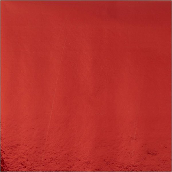 Cadeaupapier - metallic rood - 4 m