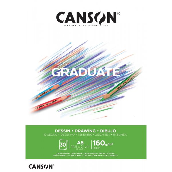 Graduate Tekenblok 160g 30 vellen