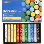 Mungyo Oliepastels - gemengde kleuren - 12 st
