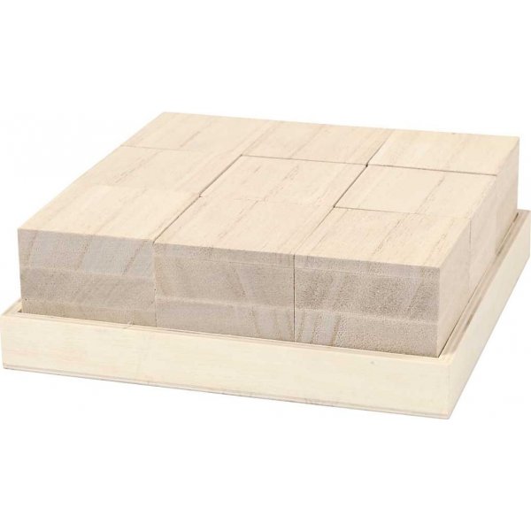Houten blokken - 9 st
