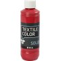 Textiel Solide textielverf - rood - dekkend - 250 ml