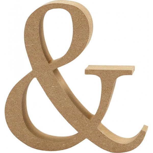 Houten bordje - &