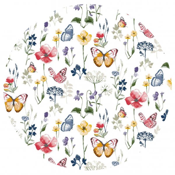 Dekzeil PVC Rond Zomerweide - Blauw