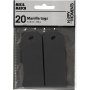 Manila markers - zwart - 20 st