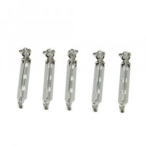 Brochespeld 32 mm - zilverkleurig 5 st. bal lus Brochespeld 32 mm - zilverkleurig 5 st. bal lus