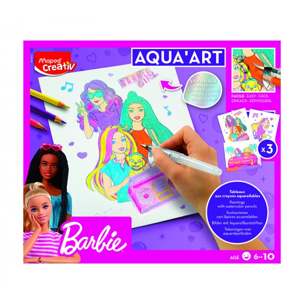 Barbie - Maped - Aquarelverf (6+ jaar)