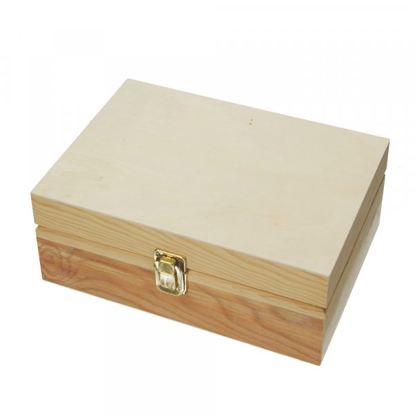 Houten kist 23,5 x 17 x 9 cm - onbehandeld
