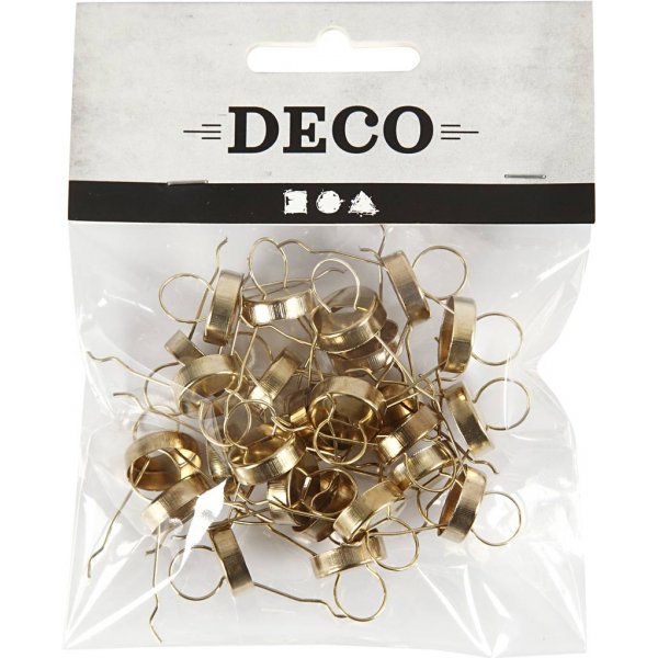 Ophanghaken - goud - 25 st Ophanghaken - goud - 25 st