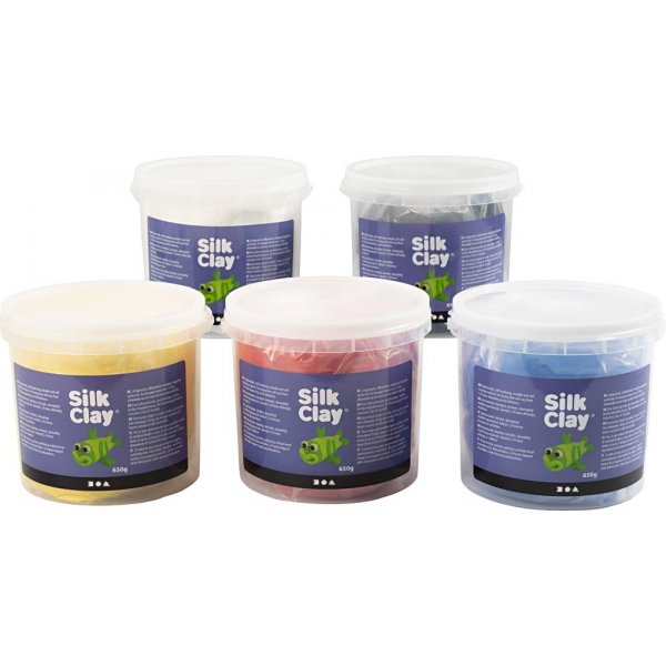 Silk Clay® - primaire kleuren - 6 x 650 g Silk Clay® - primaire kleuren - 6 x 650 g